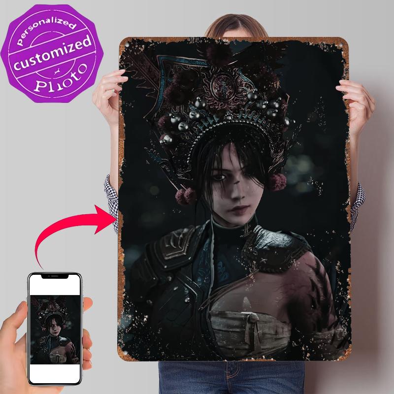 Women Accessories Poster - Krijger Vrouw Met Sierlijke Hoofdtooi Metalen