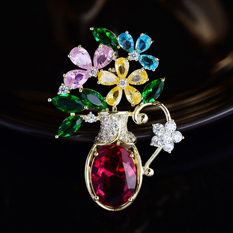 Women Accessories Bouquet - OKILY Elegante Winter Hoed Sjaal Broches