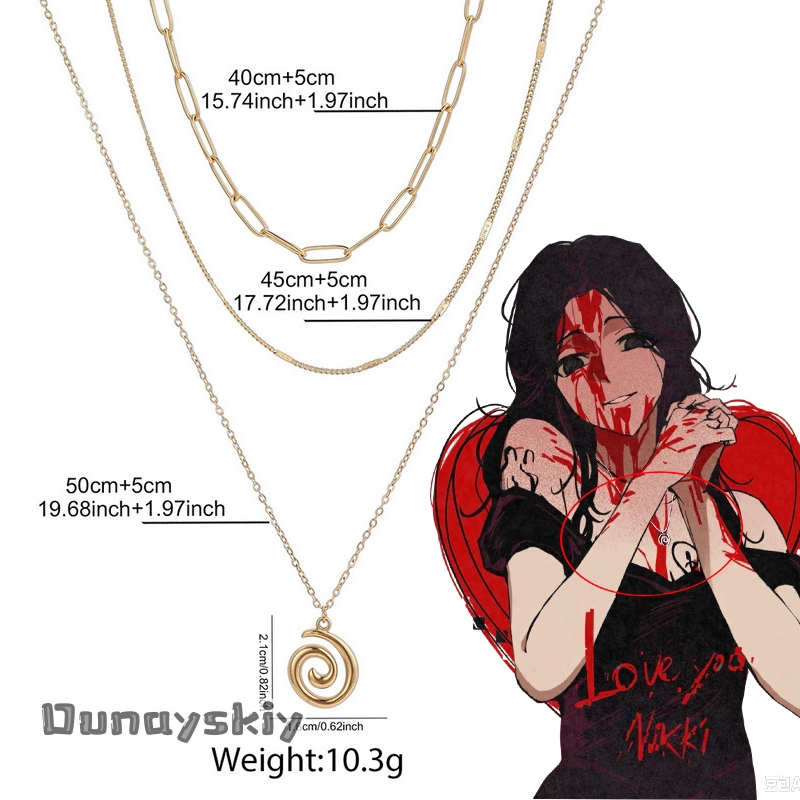 Women Accessories Gift Set - Obsession Nikki Ketting Cosplay Metalen Oorbellen