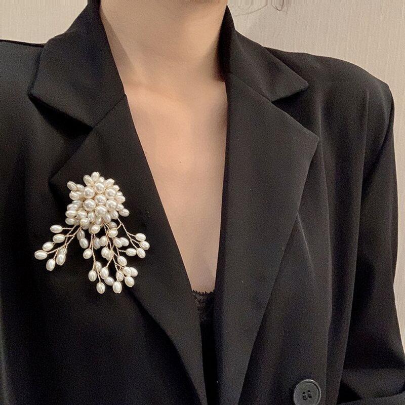 Women Accessories Bouquet - Vintage elegante parelbloem broche speld voor