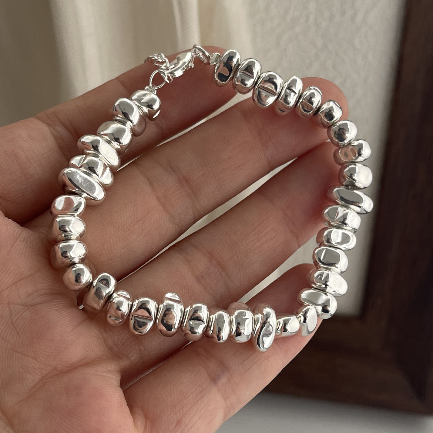 Resin Bangle Bracelet - 100% massief 925 sterling zilver retro