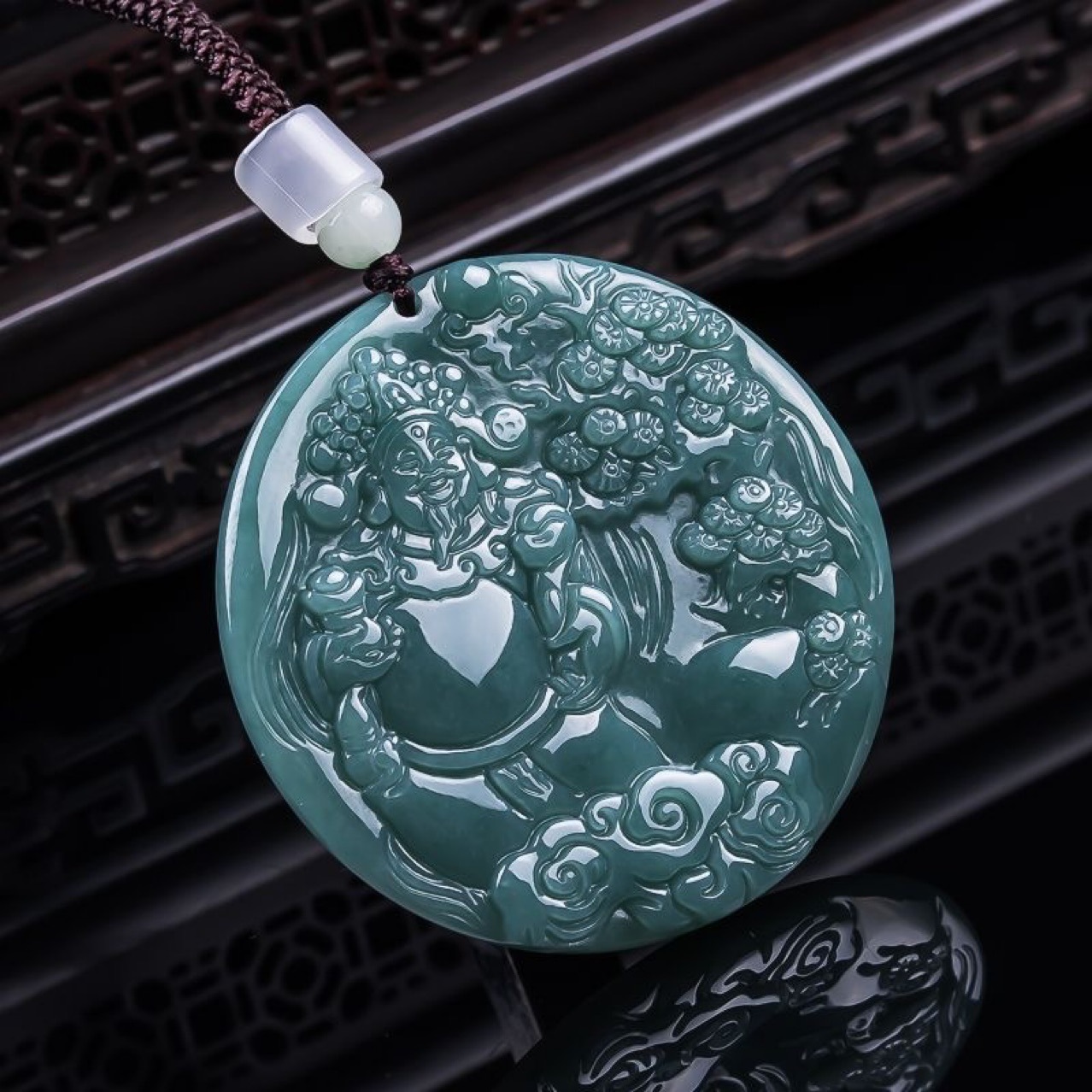 Women'S Accessories Jewelry - Birmese Jadeïet God van Rijkdom Hanger