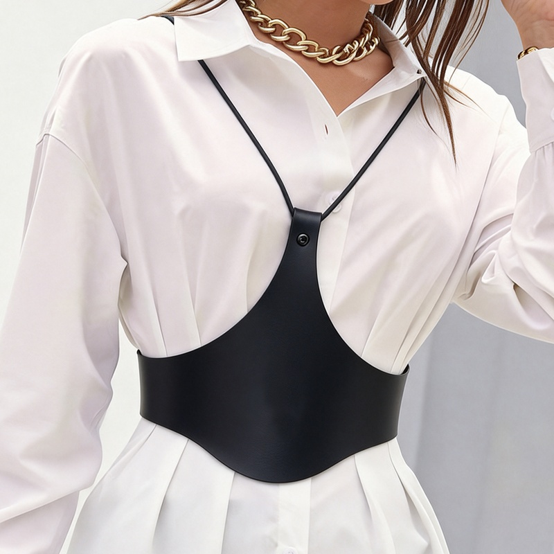 Women Accessories Under £10 - Punk Gothic Verstelbare Brede PU Lederen