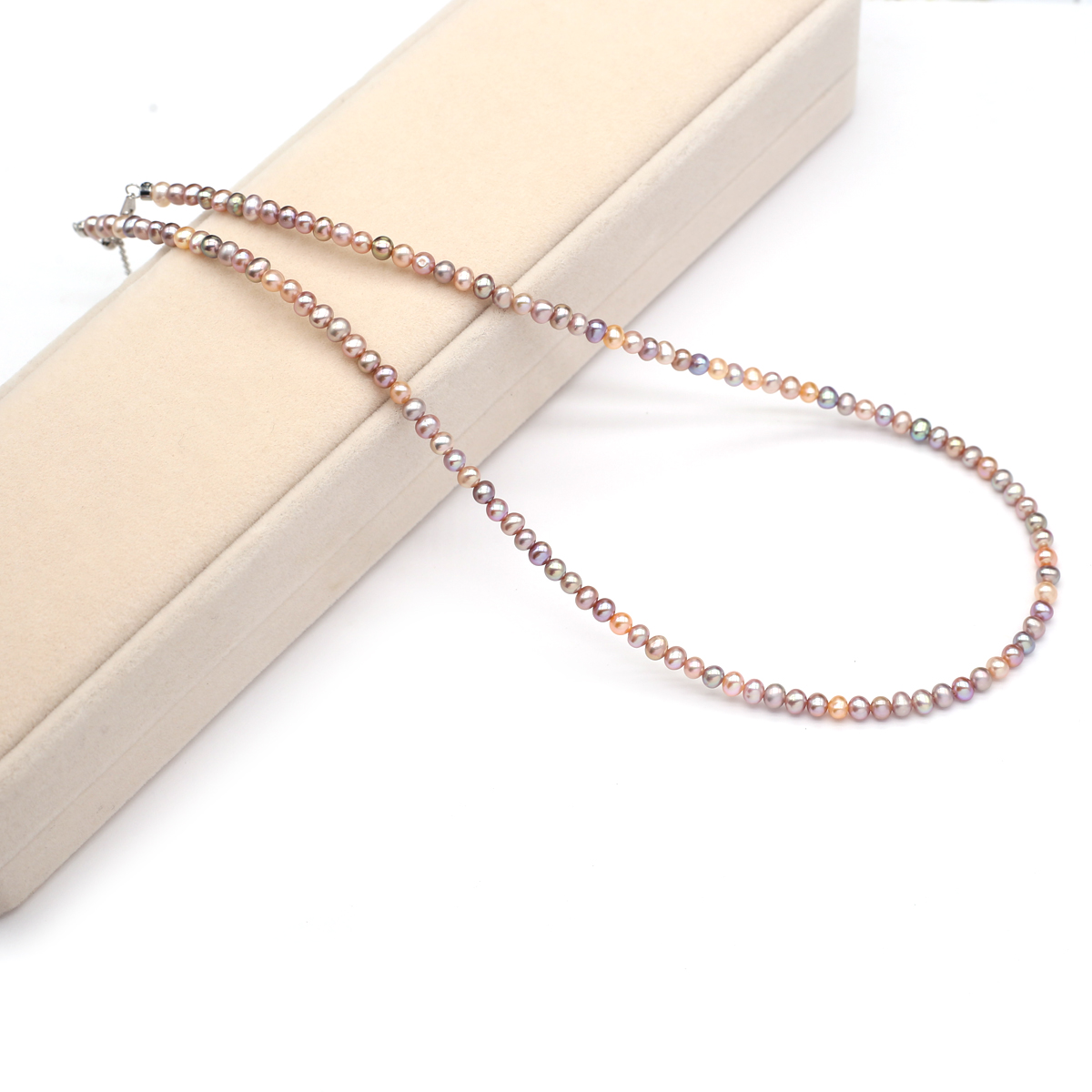 Women'S Accessories Jewelry - Echte Natuurlijke Zoetwaterparel Ketting 3-4mm Kleuren