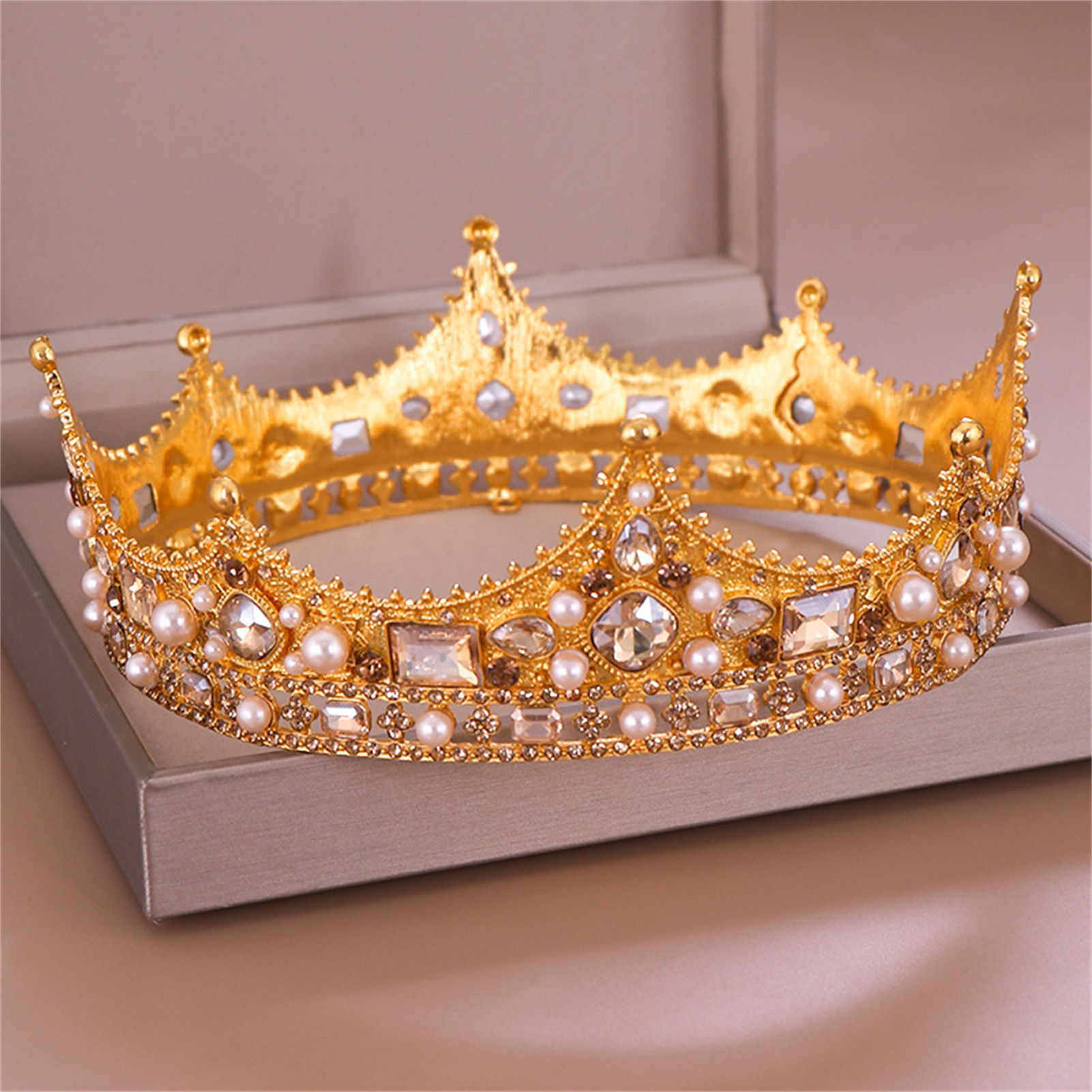 Women Accessories For Wedding - Legering Kroon Tiara Retro Bruids Strass