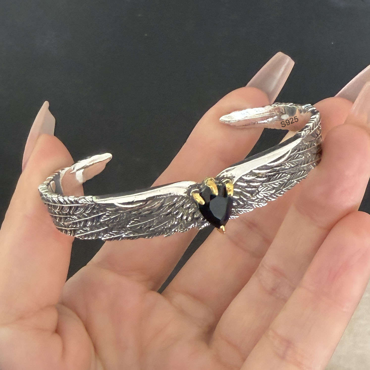 100% massief 925 sterling zilv - Resin Bangle Bracelet recensie en prijs
