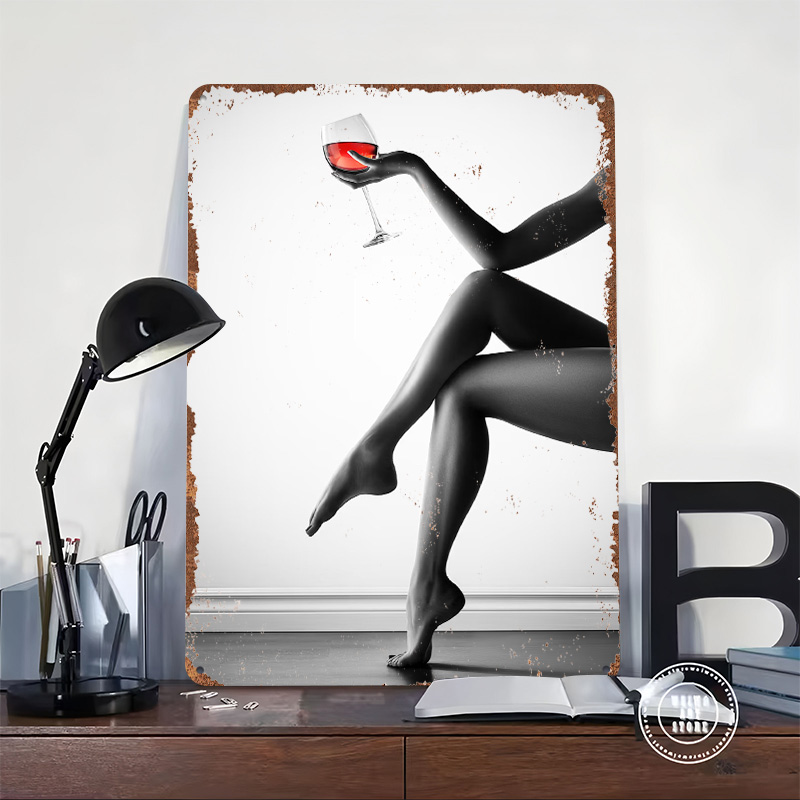 Elegante vrouw met wijnglas bl - Women Accessories Poster recensie en prijs