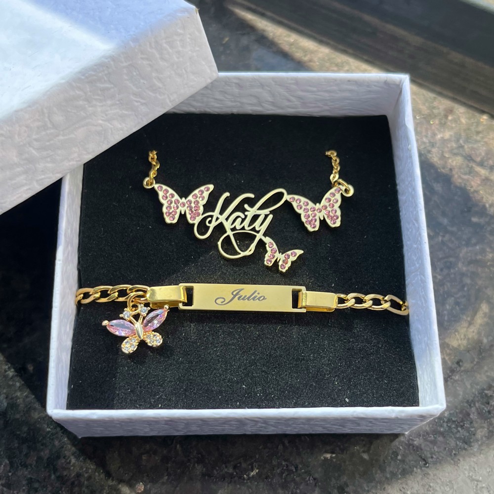 Duoying Custom Roze Vlinder Se - Women Accessories Gift Set recensie en prijs