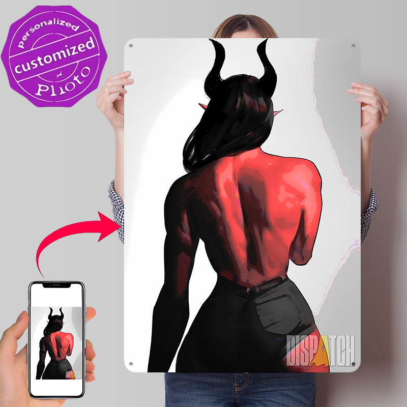 Roodgekleurde demonenvrouw ach - Women Accessories Poster recensie en prijs