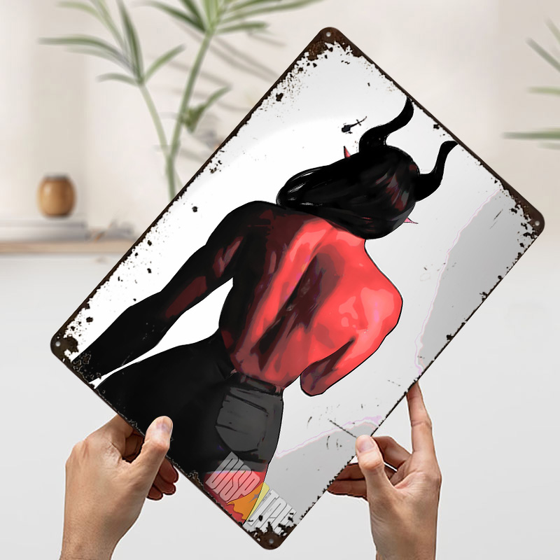 Roodgekleurde demonenvrouw ach - Women Accessories Poster recensie en prijs
