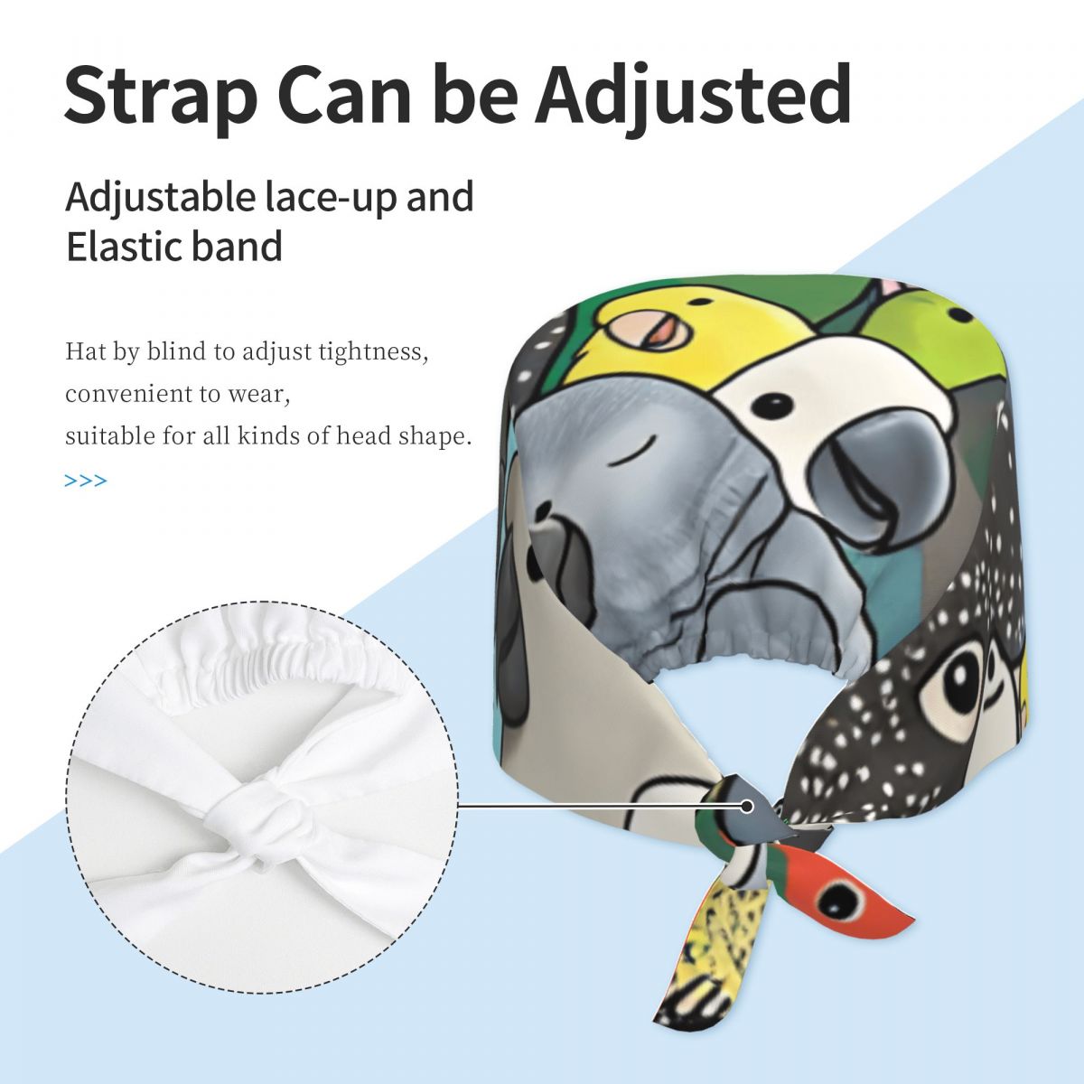 Scrub Caps Parrot Party Poster - Women Accessories Poster recensie en prijs