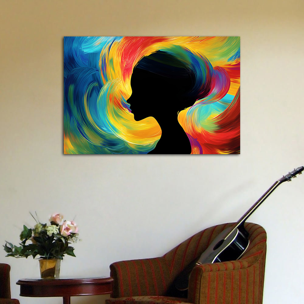 Kleurrijk kunstwerk abstract v - Women Accessories Poster recensie en prijs