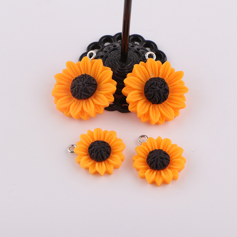 10 stks/partij Zonnebloem Bloe - Resin Bangle Bracelet recensie en prijs