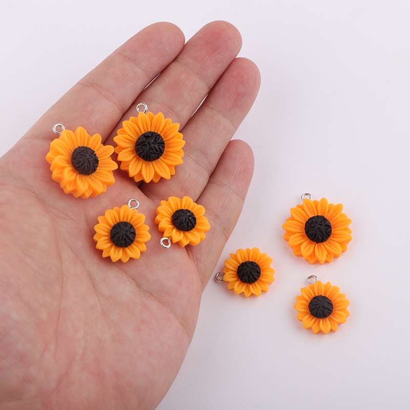 10 stks/partij Zonnebloem Bloe - Resin Bangle Bracelet recensie en prijs