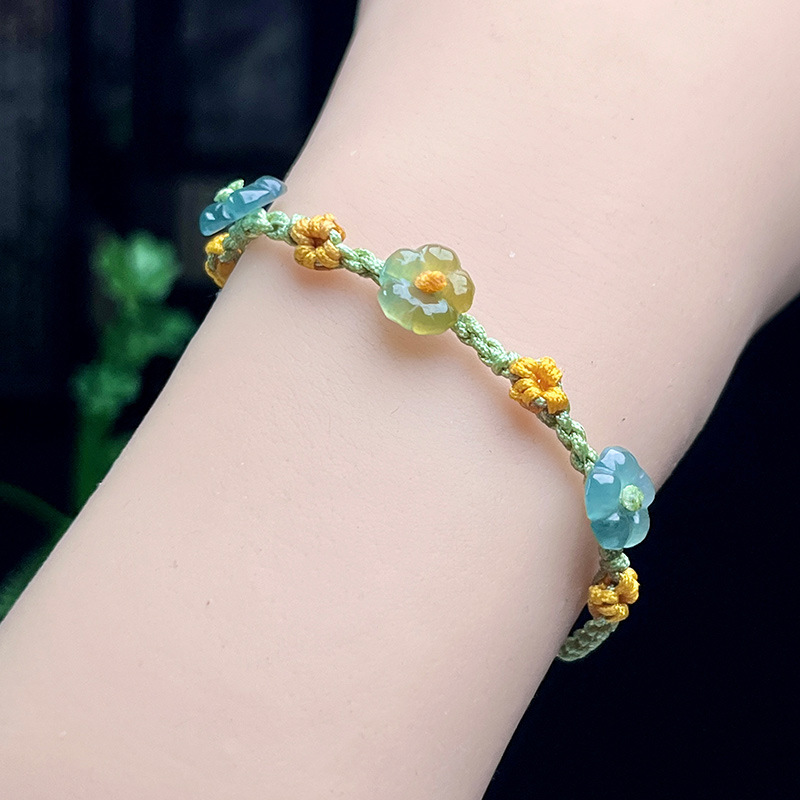 Myanmar Jadeïet Bloem Armband  - Women'S Accessories Jewelry recensie en prijs