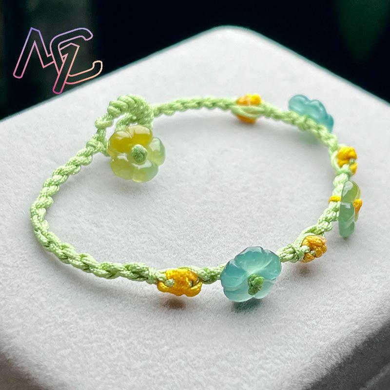 Myanmar Jadeïet Bloem Armband  - Women'S Accessories Jewelry recensie en prijs