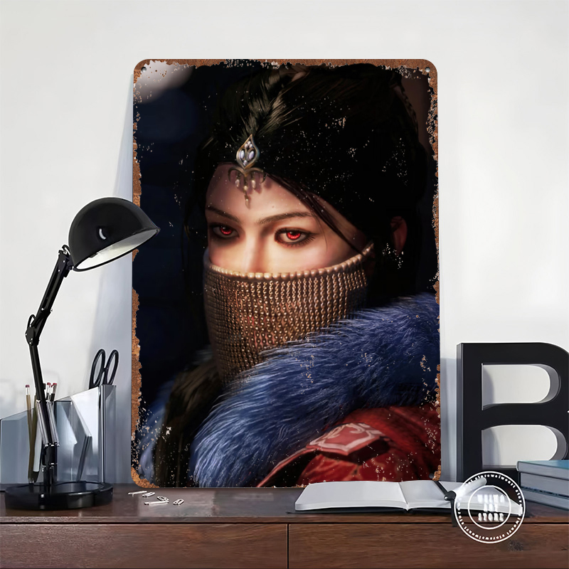 Mysterieuze vrouw met rode oge - Women Accessories Poster recensie en prijs