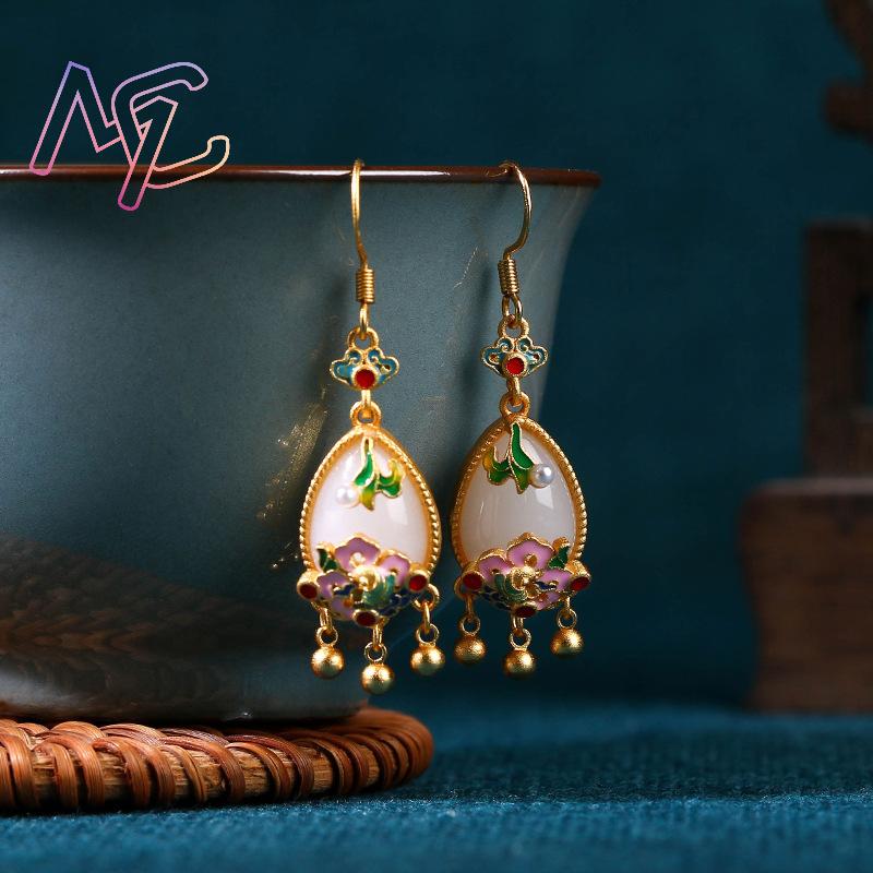 Natuurlijke Jade Bloem Oorbell - Women'S Accessories Jewelry recensie en prijs