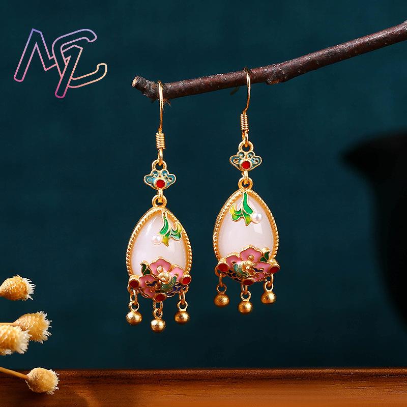 Natuurlijke Jade Bloem Oorbell - Women'S Accessories Jewelry recensie en prijs