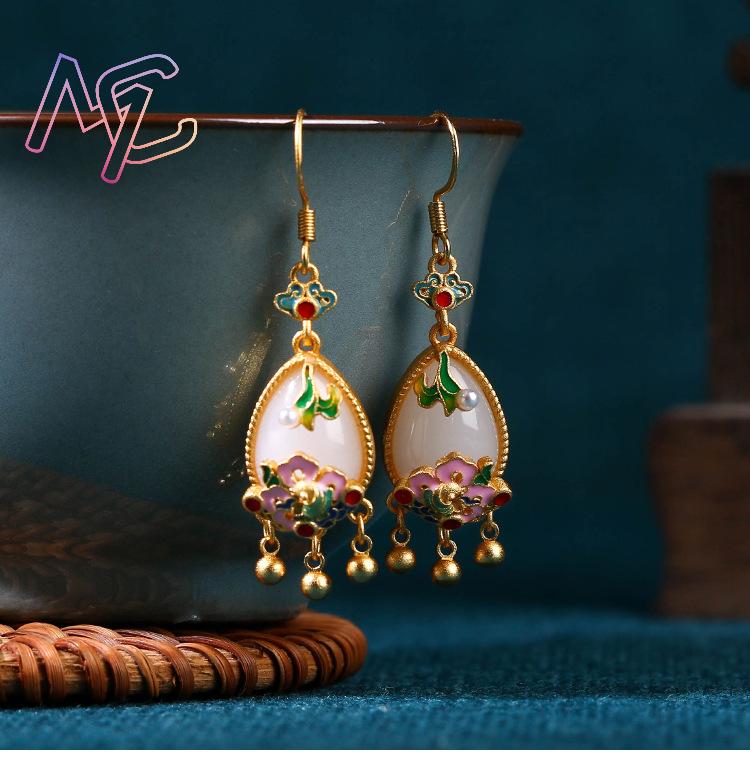 Natuurlijke Jade Bloem Oorbell - Women'S Accessories Jewelry recensie en prijs