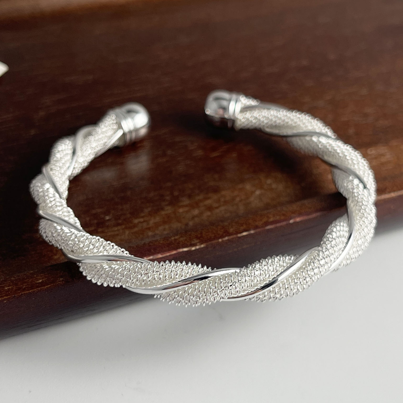 100% massief 925 sterling zilv - Resin Bangle Bracelet recensie en prijs