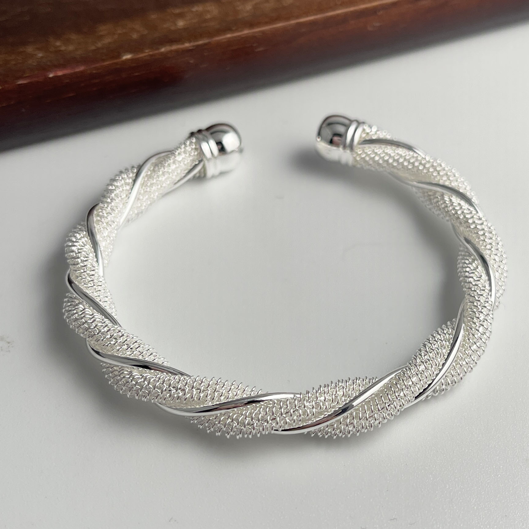100% massief 925 sterling zilv - Resin Bangle Bracelet recensie en prijs