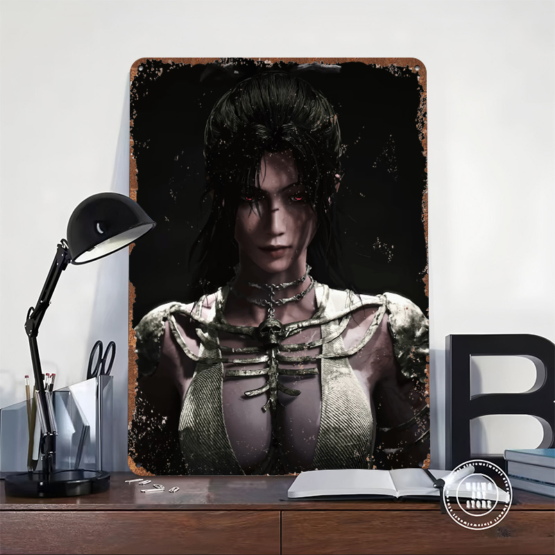 Dark Fantasy vrouw met rode og - Women Accessories Poster recensie en prijs