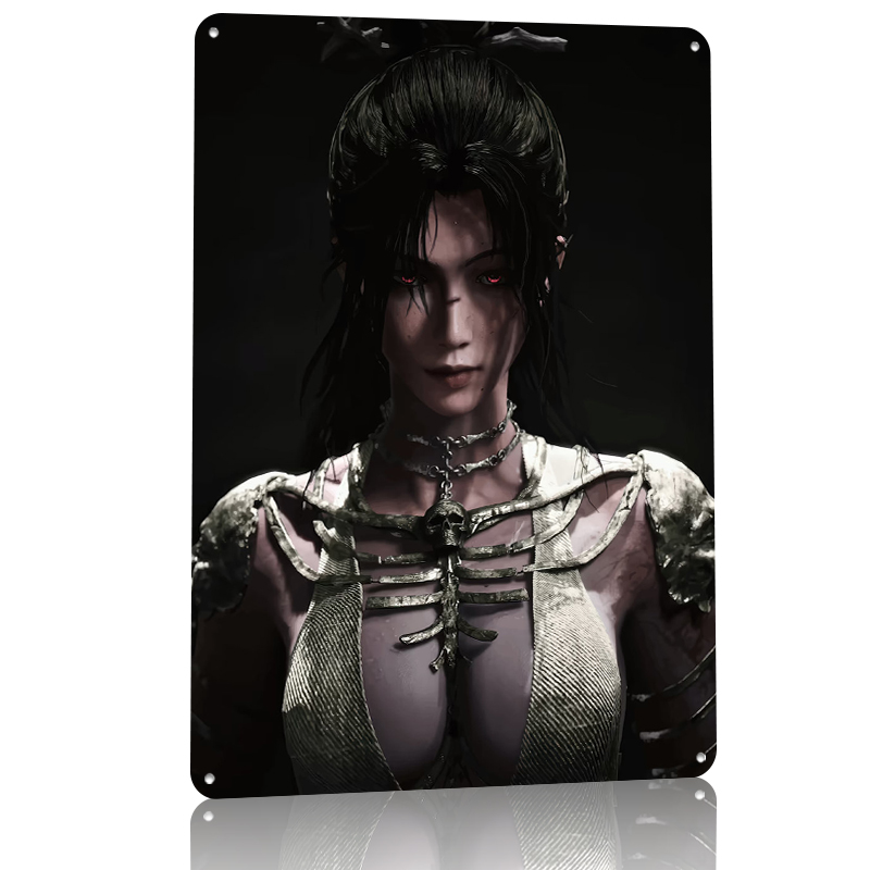 Dark Fantasy vrouw met rode og - Women Accessories Poster recensie en prijs