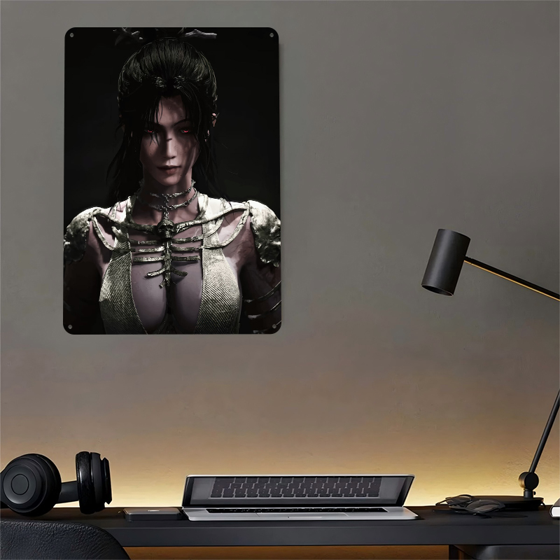 Dark Fantasy vrouw met rode og - Women Accessories Poster recensie en prijs