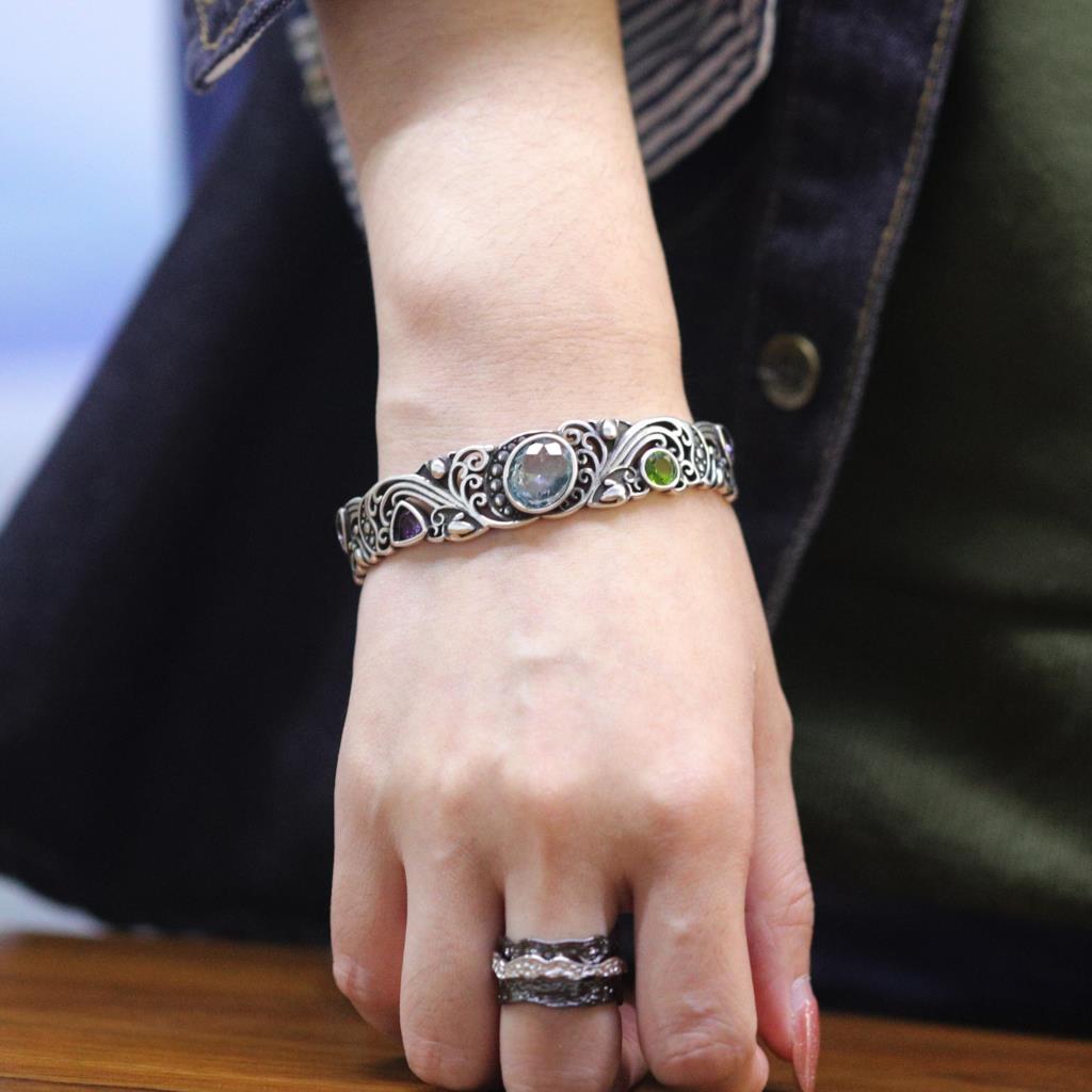 Nieuwe 925 Sterling Zilver Sch - Resin Bangle Bracelet recensie en prijs