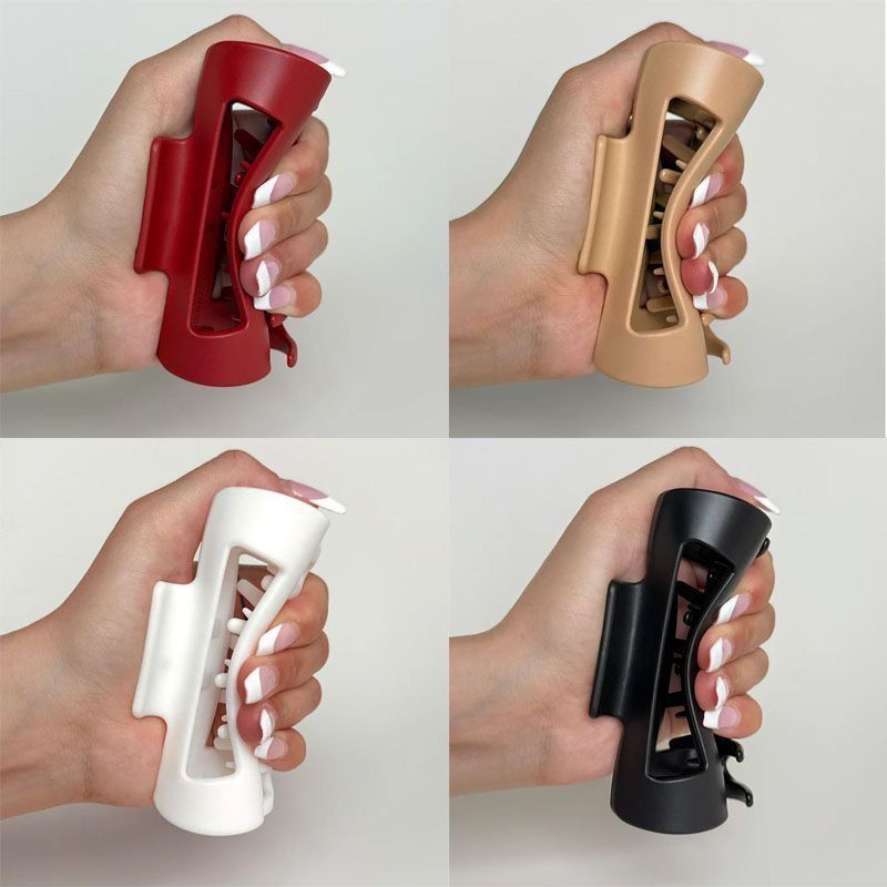 Grote, matte zwarte haarklem v - Women'S Work Accessories recensie en prijs